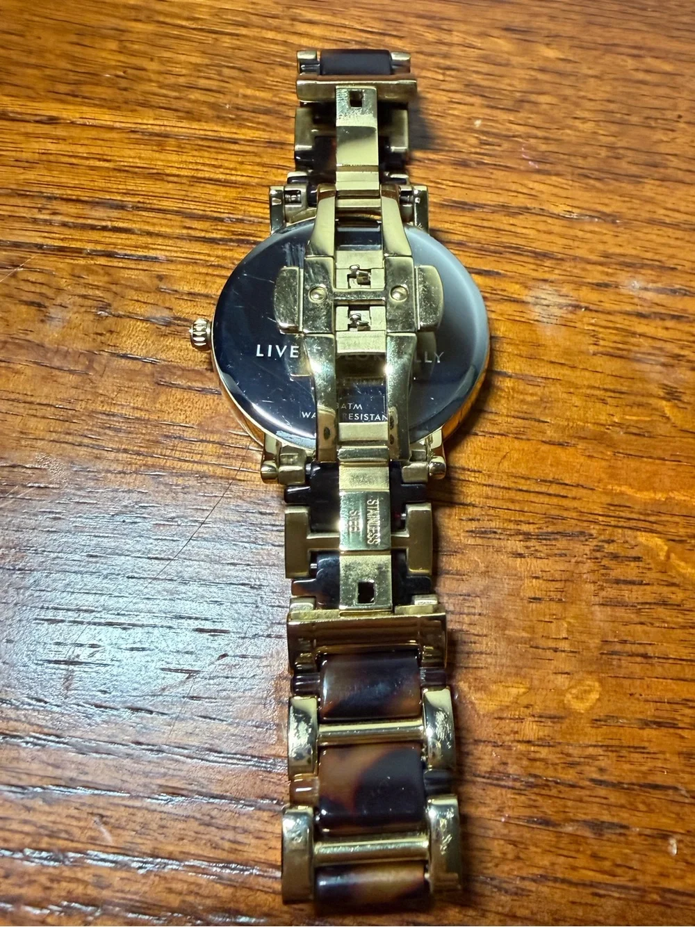 kate spade Gold and Tortoiseshell Gramercy Watch
